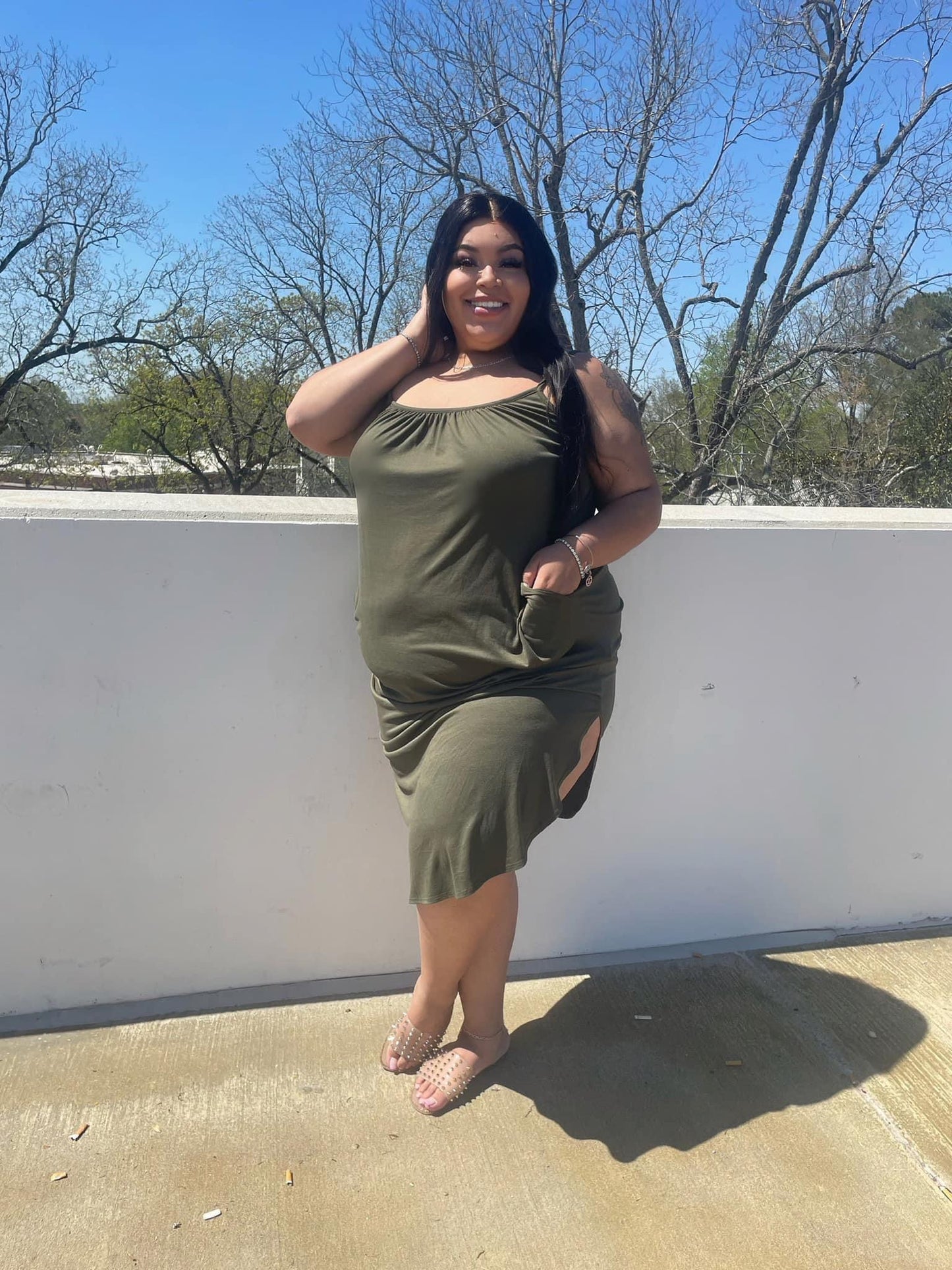 Olive Flows Dress