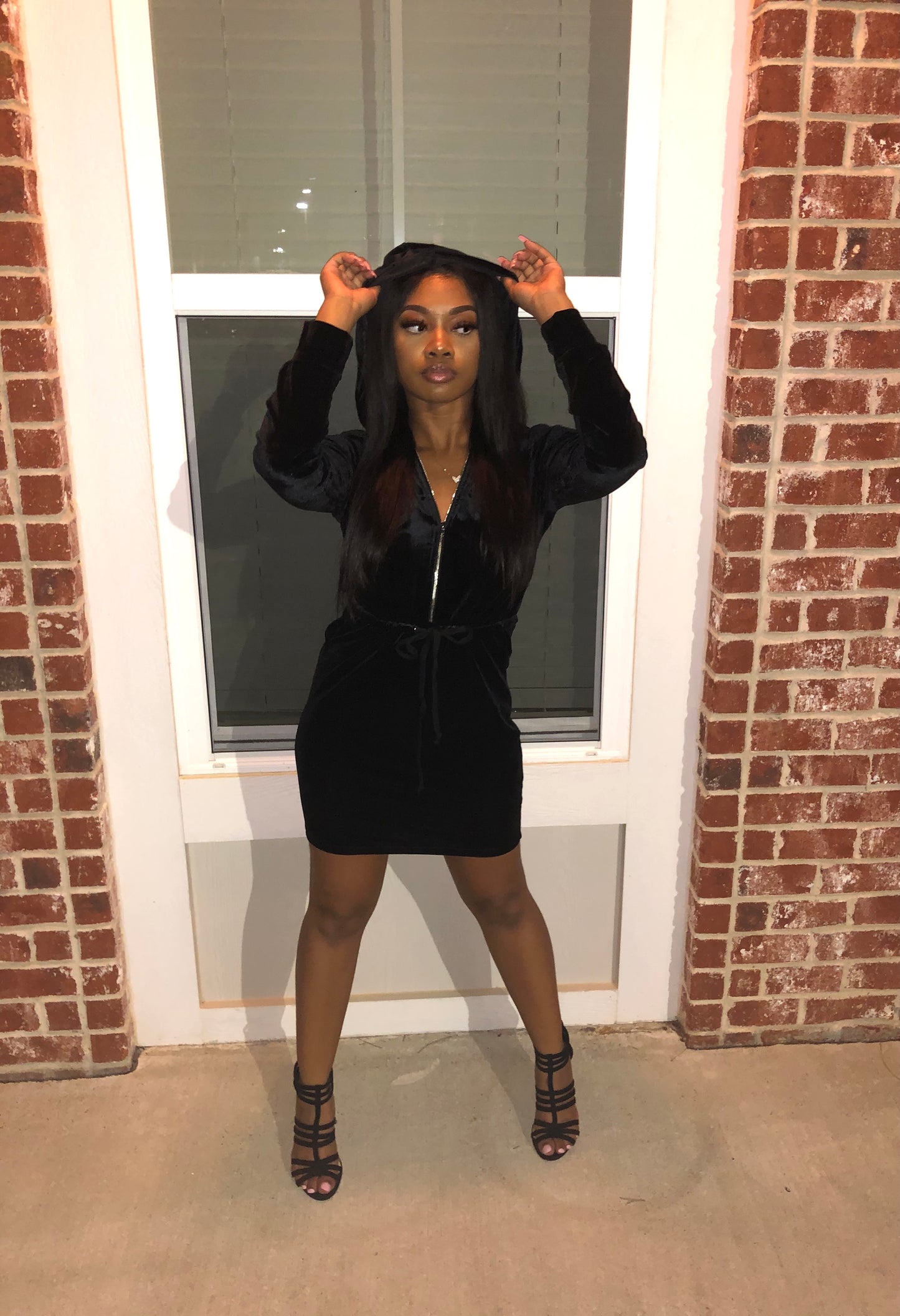 Breaking Hearts Black Dress