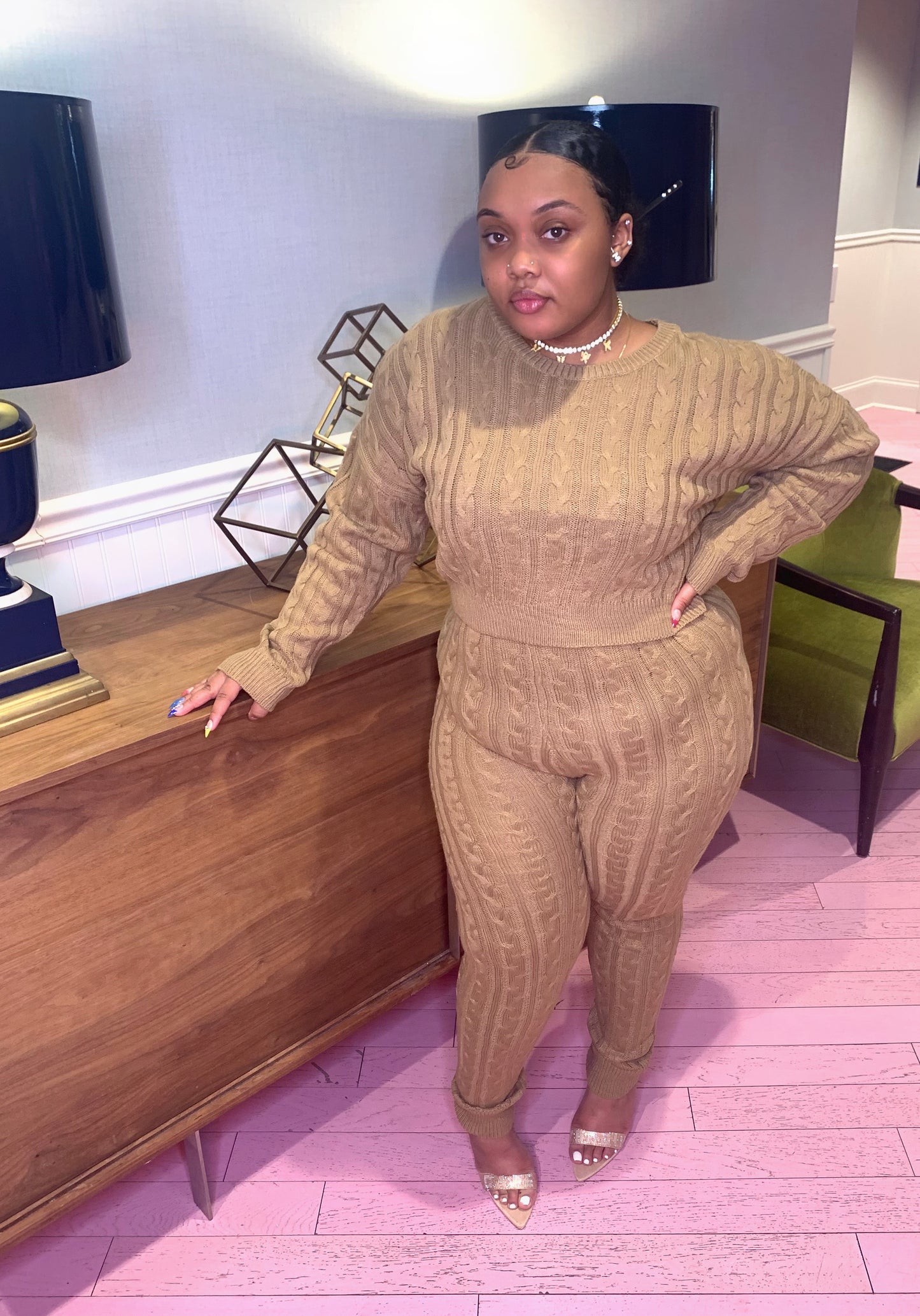 Caramel Delight Sweater Set